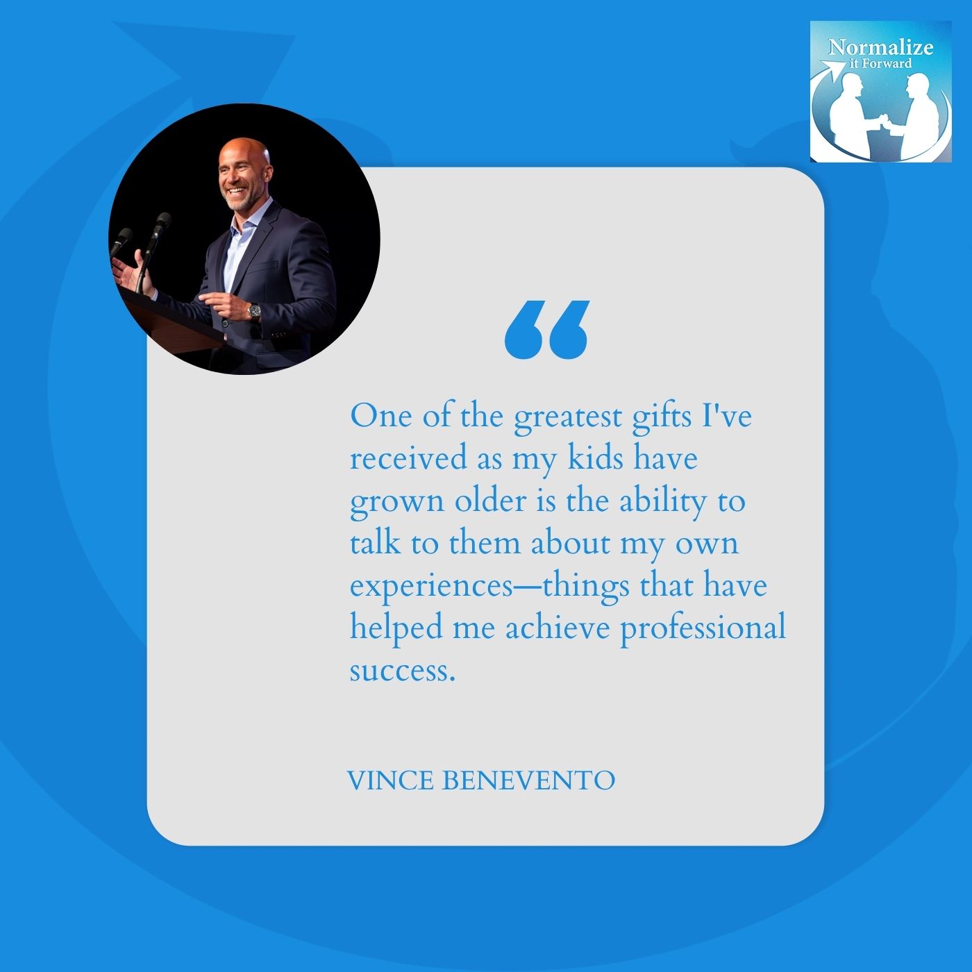 Normalize It Forward - Marc Lehman | Vince Benevento | Mental Health